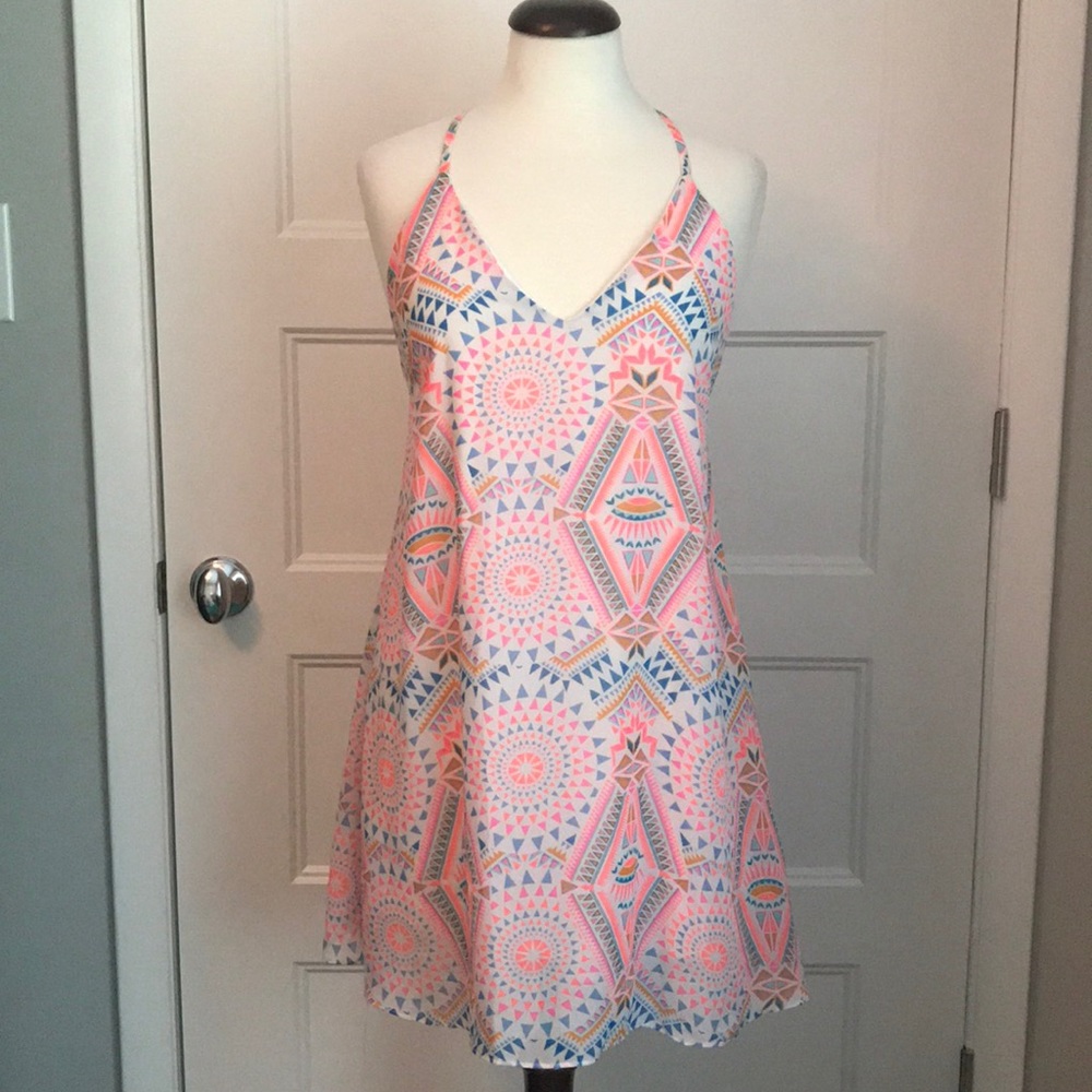EMBRACE LOS ANGELES PRINTED DRESS - SIZE S